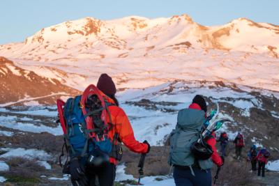 Ascenso Invernal al Volcán Copahue 